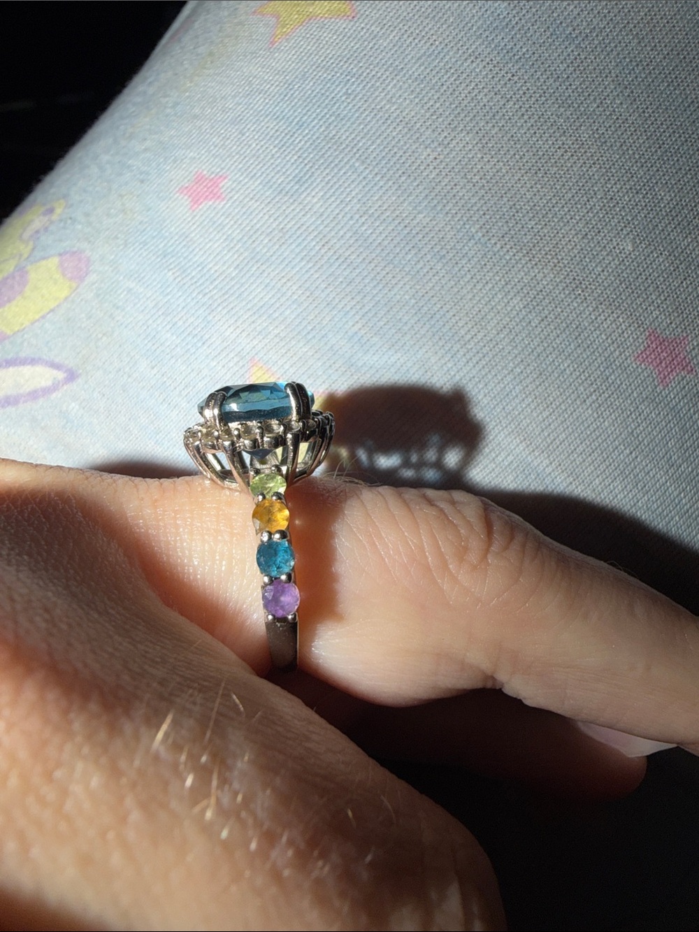 Ross-Simons 4.20 ct. t.w. London Blue Topaz andMulti-Gem Halo in Sterling Silver - Picture 2 of 7
